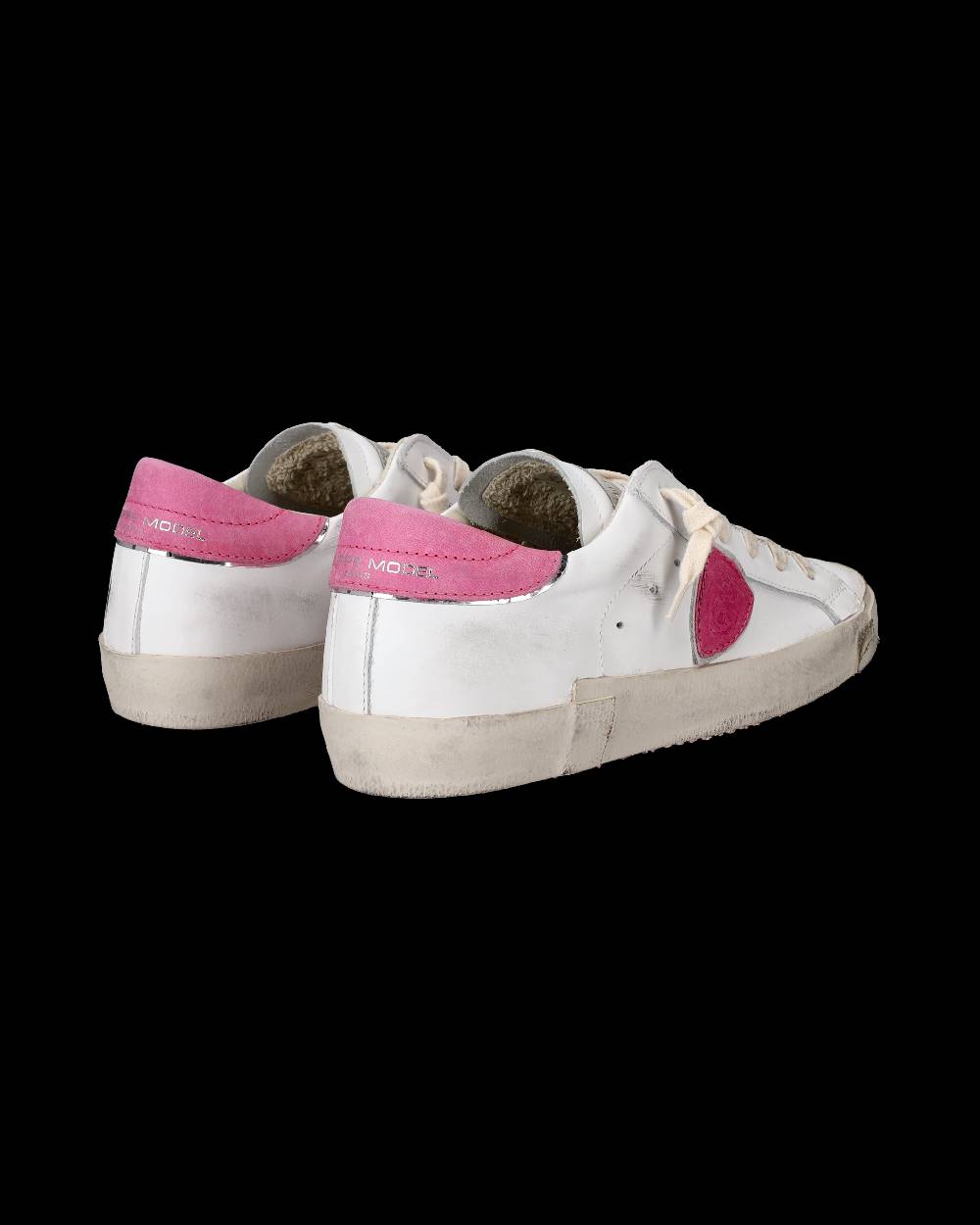 Philippe Model Sneaker basse Paris donna - bianco e fucsia Promozione Limitata