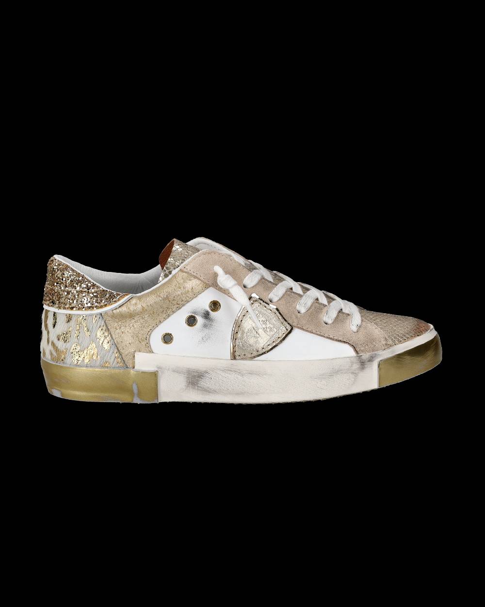Philippe Model Sneaker bassa PRSX donna - bianco e oro Convenienza