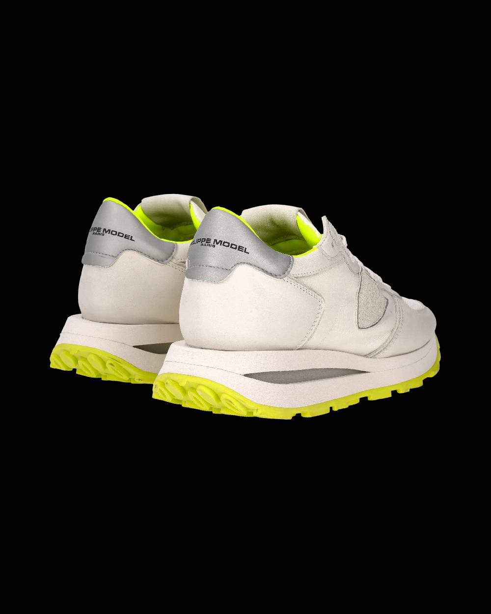 Philippe Model Sneaker Tropez Haute Donna, Bianco e Giallo Saldi