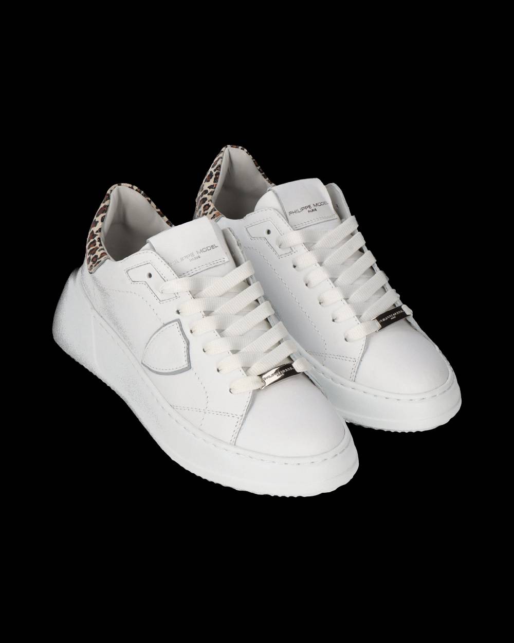 Philippe Model Sneaker Tres Temple Donna, Bianco e Beige Vendita Economica