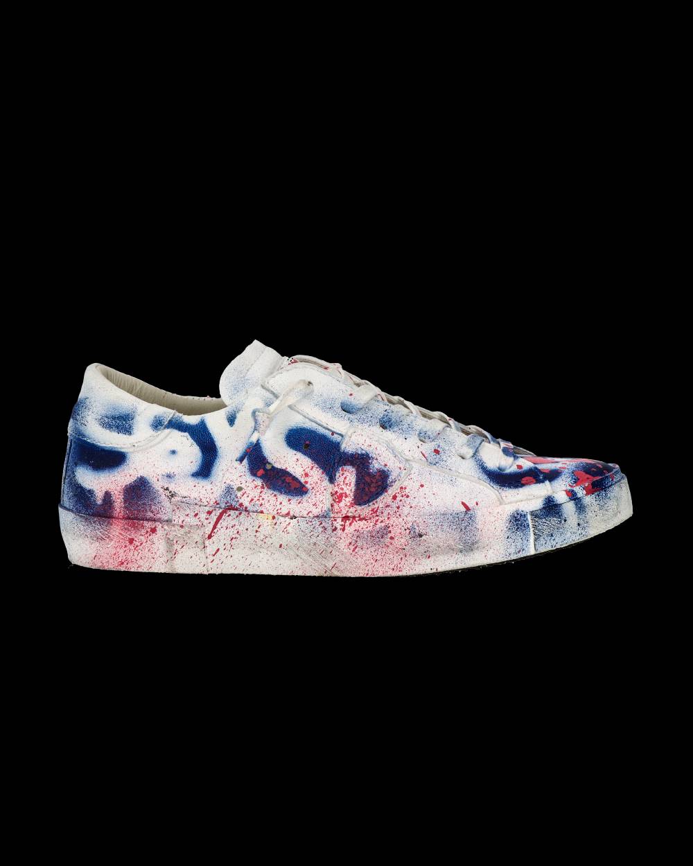 Philippe Model Sneaker bassa PRSX donna - bianco, blu e rosso Moda