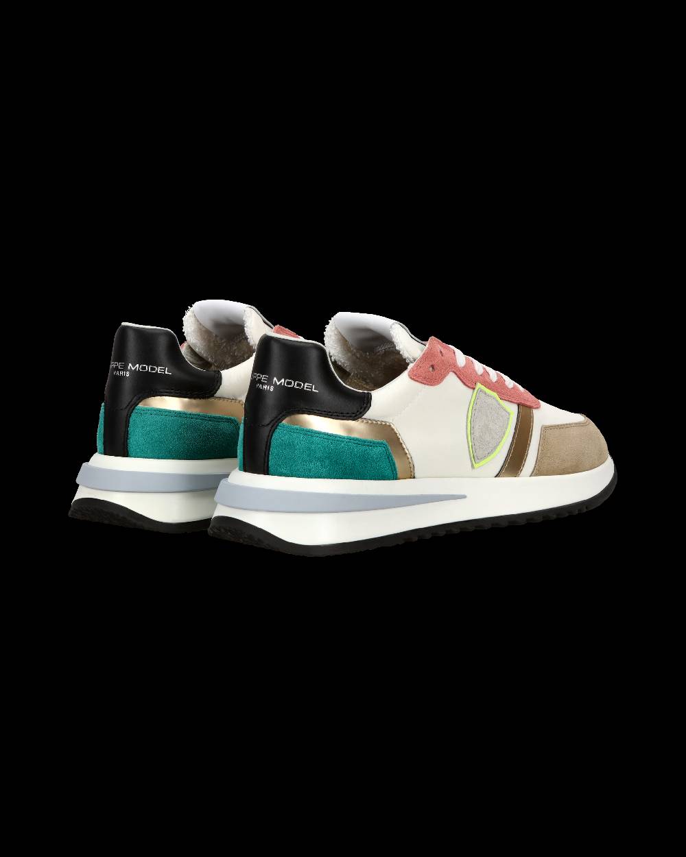 Philippe Model Sneaker casual Tropez 2.1 da donna in nylon e pelle - Bianco e multicolor Negozio online di fabbrica