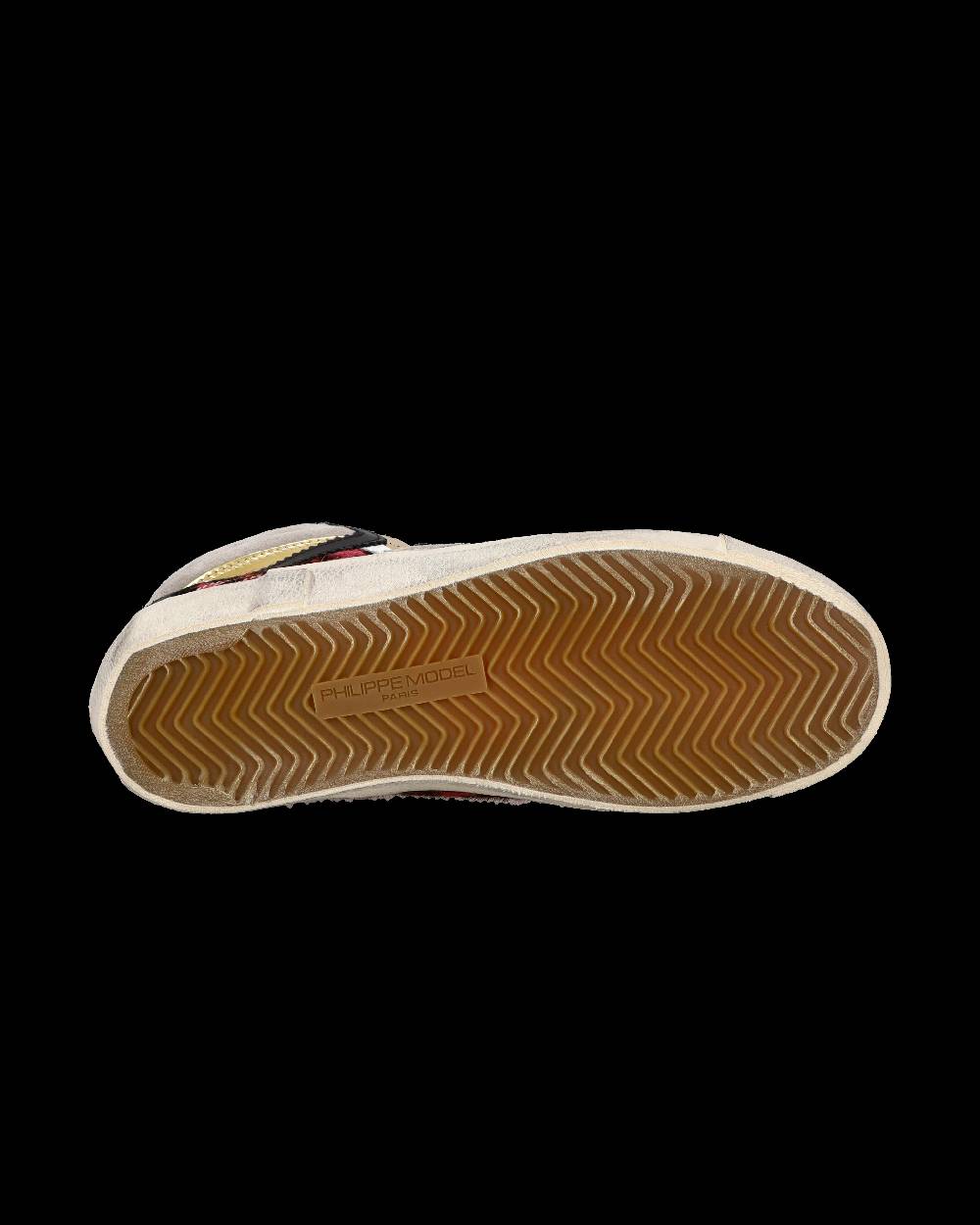Philippe Model Sneaker casual Prsx da donna in nylon e pelle - Nero e argento Prezzo di fabbrica