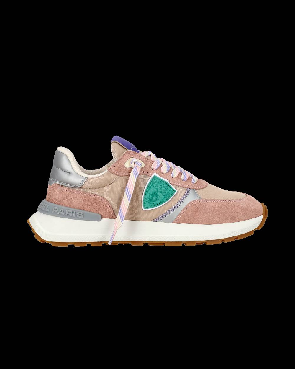 Philippe Model Sneaker sportive Antibes da donna in nylon e pelle - Rosa Comprare a buon mercato
