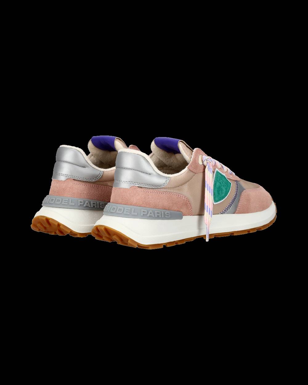 Philippe Model Sneaker sportive Antibes da donna in nylon e pelle - Rosa Comprare a buon mercato