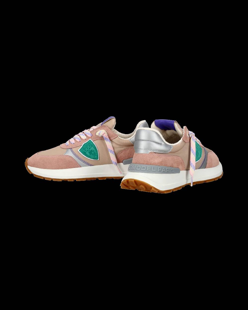 Philippe Model Sneaker sportive Antibes da donna in nylon e pelle - Rosa Comprare a buon mercato