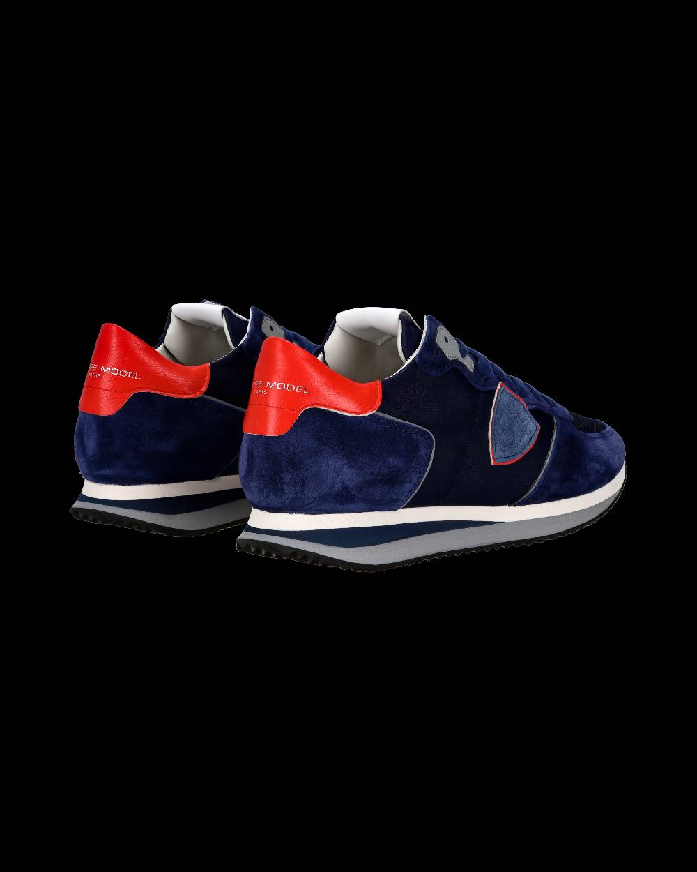 Philippe Model Sneaker casual Trpx da uomo in nylon e pelle - Blu e rosso Cyber Monday