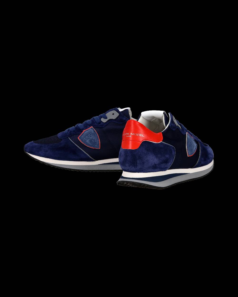 Philippe Model Sneaker casual Trpx da uomo in nylon e pelle - Blu e rosso Cyber Monday