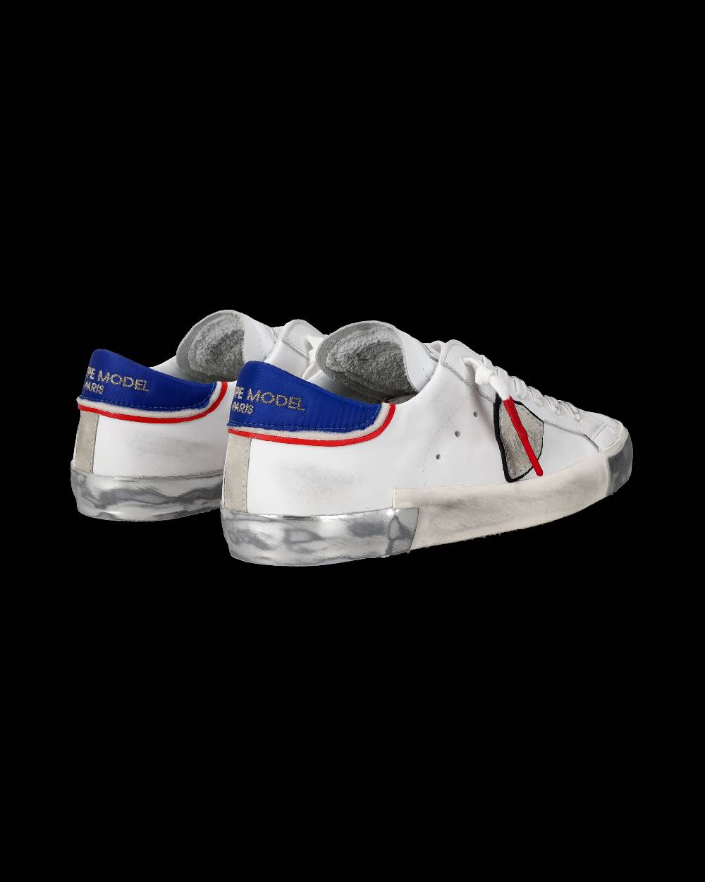 Philippe Model Sneaker basse Prsx uomo - bianco, blu e rosso Offerta Pasqua