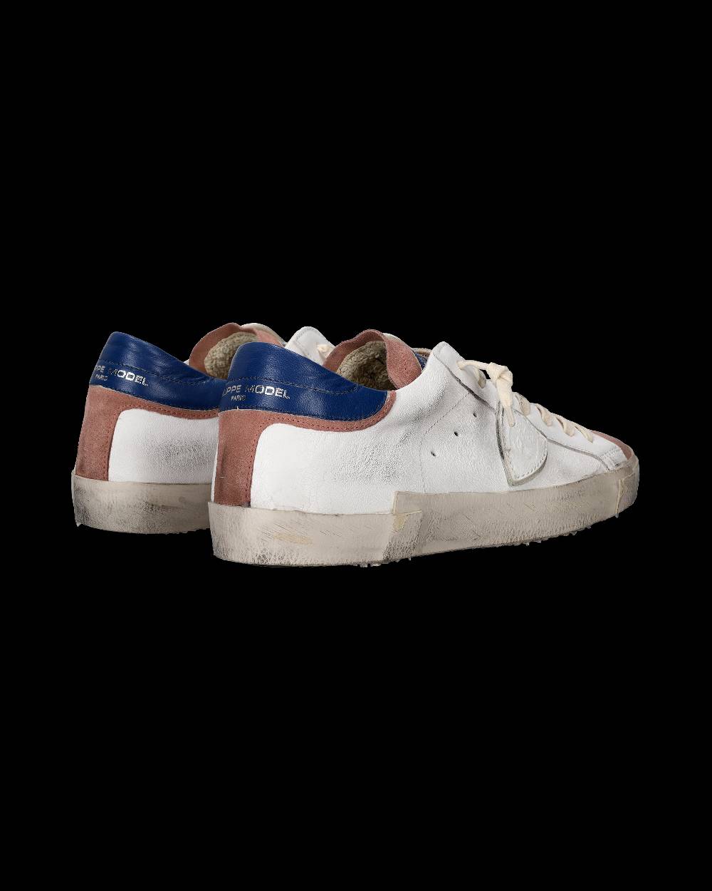 Philippe Model Sneaker basse Paris uomo - bianco e rosa Offerta temporanea