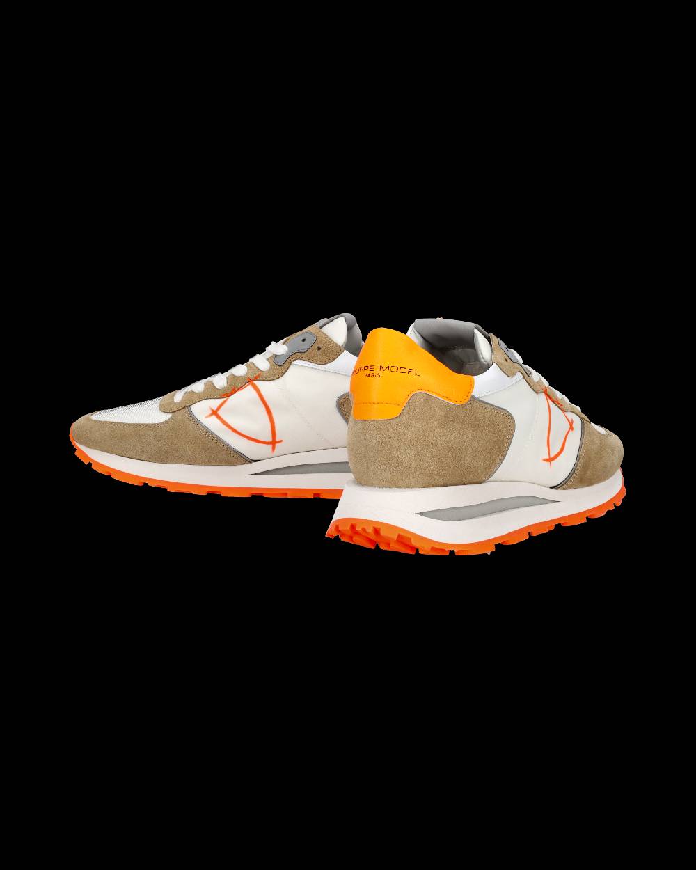 Philippe Model Sneaker basse Tropez Haute uomo - bianco e arancio Offerte stagionali