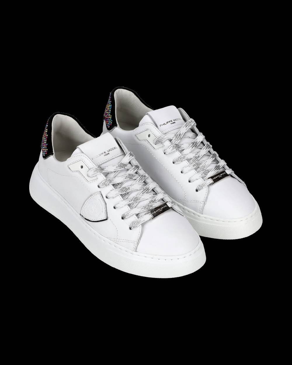 Philippe Model Sneaker Temple Donna, Bianco e Nero Duty-free