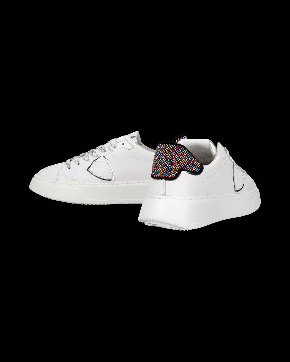 Philippe Model Sneaker Temple Donna, Bianco e Nero Duty-free