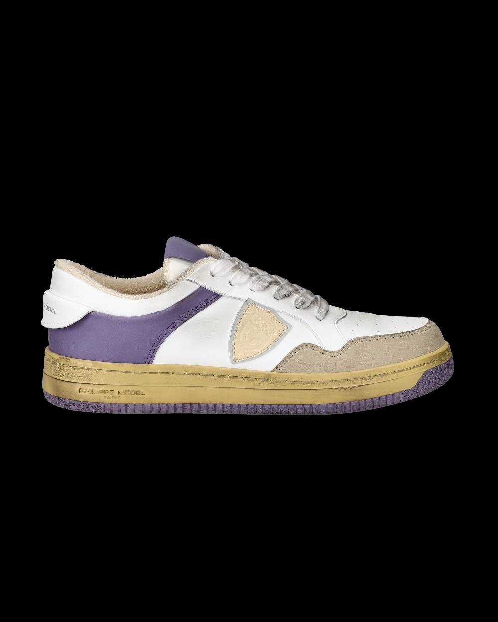 Philippe Model Sneakers Lyon da Donna con dettagli Glicine in Pelle Riciclata Consegna Veloce