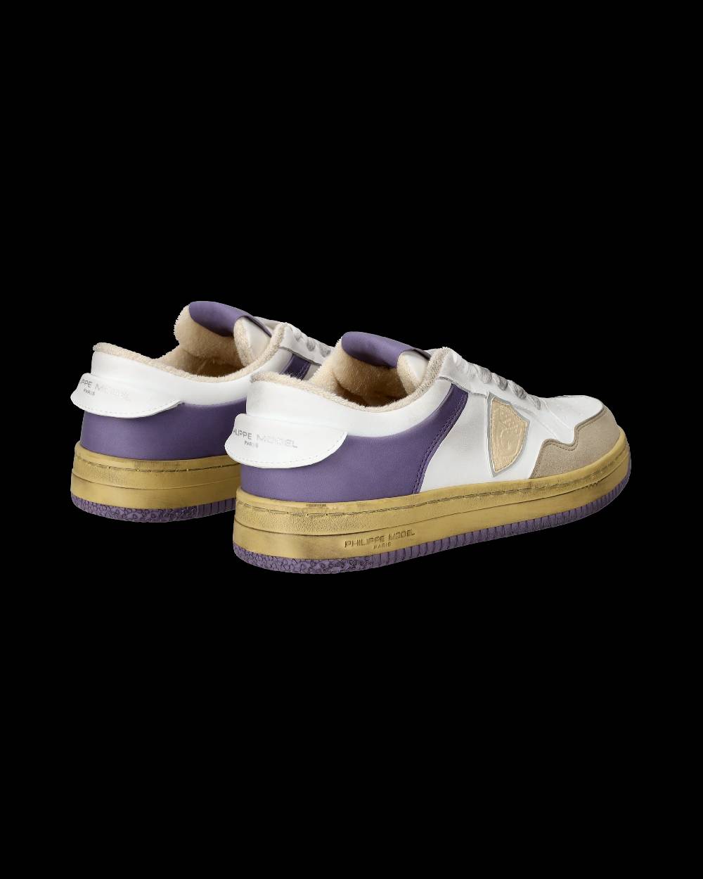 Philippe Model Sneakers Lyon da Donna con dettagli Glicine in Pelle Riciclata Consegna Veloce