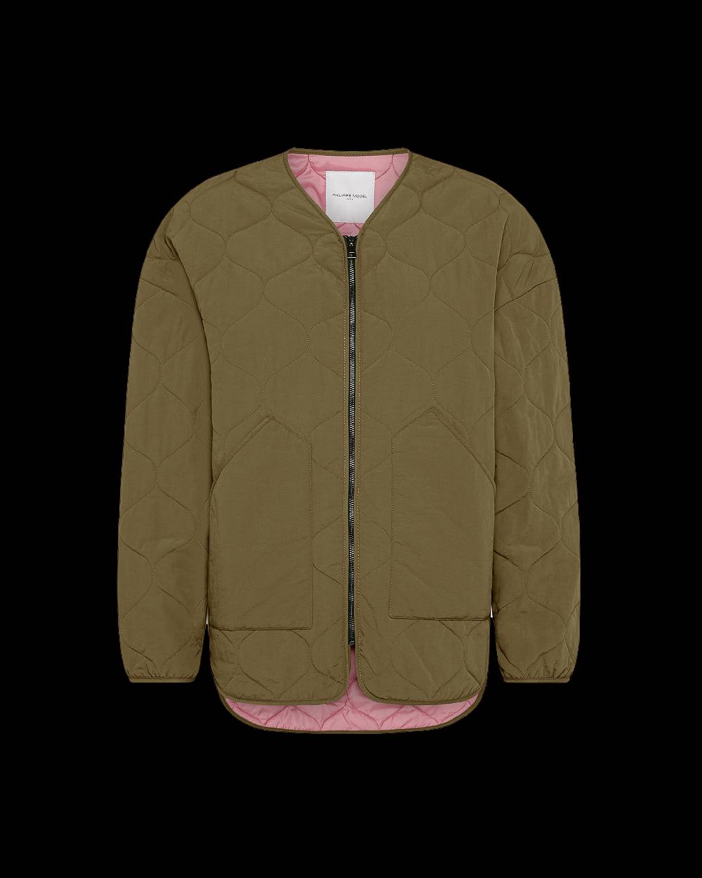 Philippe Model Piumino Grace da Donna Verde militare in Tessuto Tecnico Fino Al -60%