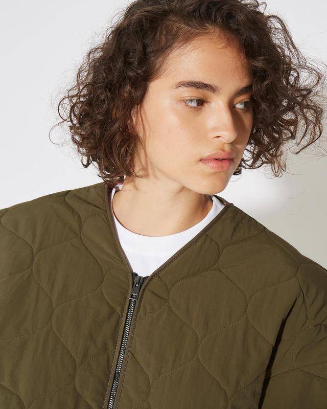 Philippe Model Piumino Grace da Donna Verde militare in Tessuto Tecnico Fino Al -60%