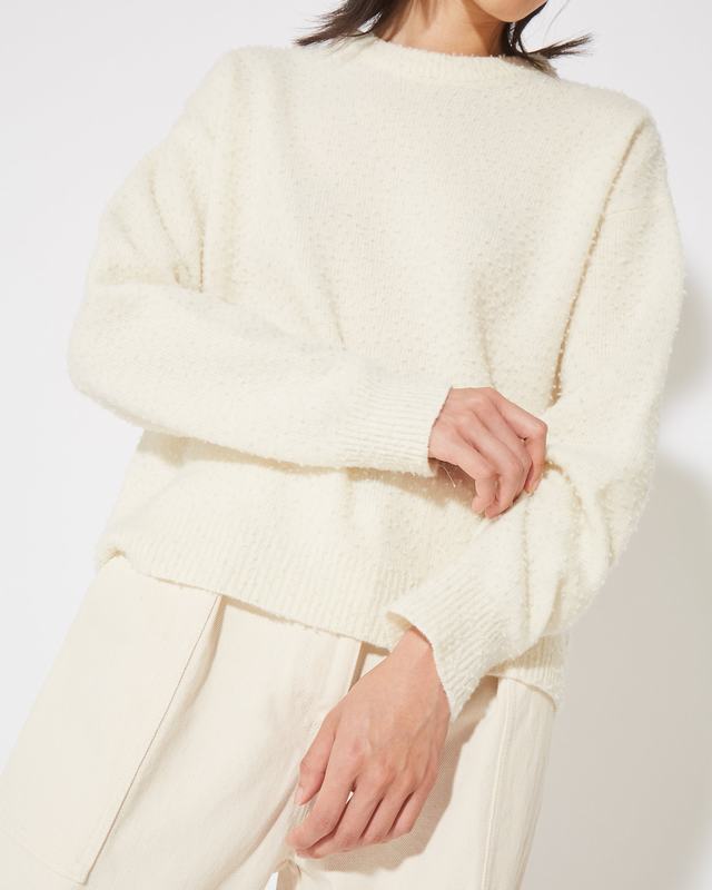 Philippe Model Felpa Renee da Donna Crema in Lana Prezzo Ridotto