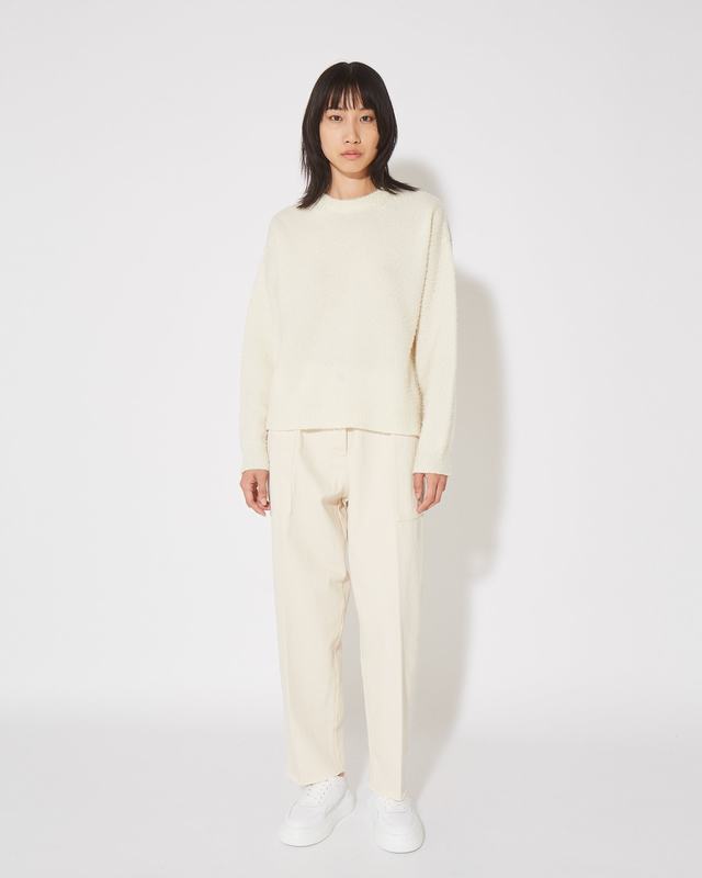 Philippe Model Felpa Renee da Donna Crema in Lana Prezzo Ridotto