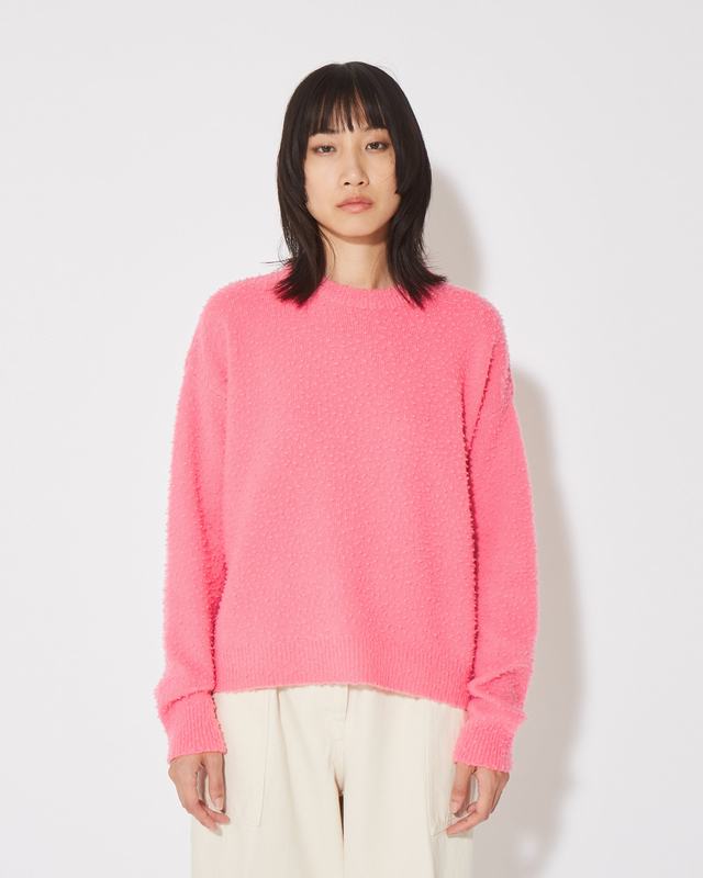 Philippe Model Felpa Renee da Donna Rosa in Lana Sottocosto