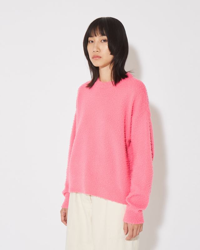 Philippe Model Felpa Renee da Donna Rosa in Lana Sottocosto