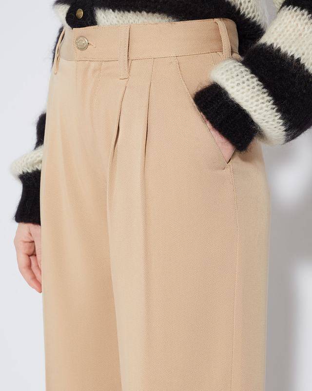 Philippe Model Pantaloni chino Colette da Donna Marroni in Cotone Offerta