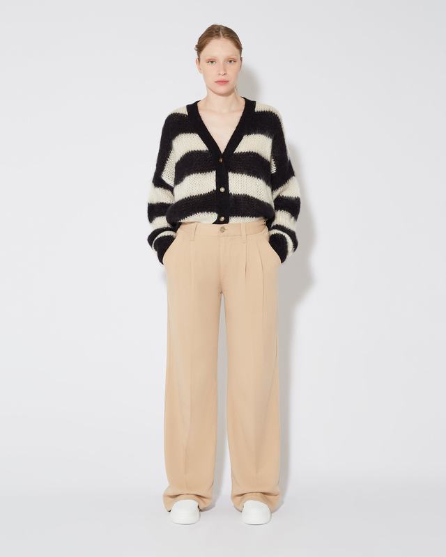 Philippe Model Pantaloni chino Colette da Donna Marroni in Cotone Offerta