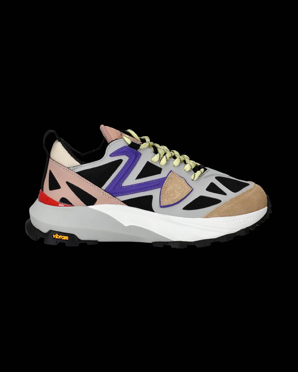 Philippe Model Sneaker basse Rocx donna - grigio, nero e violetto Offerte