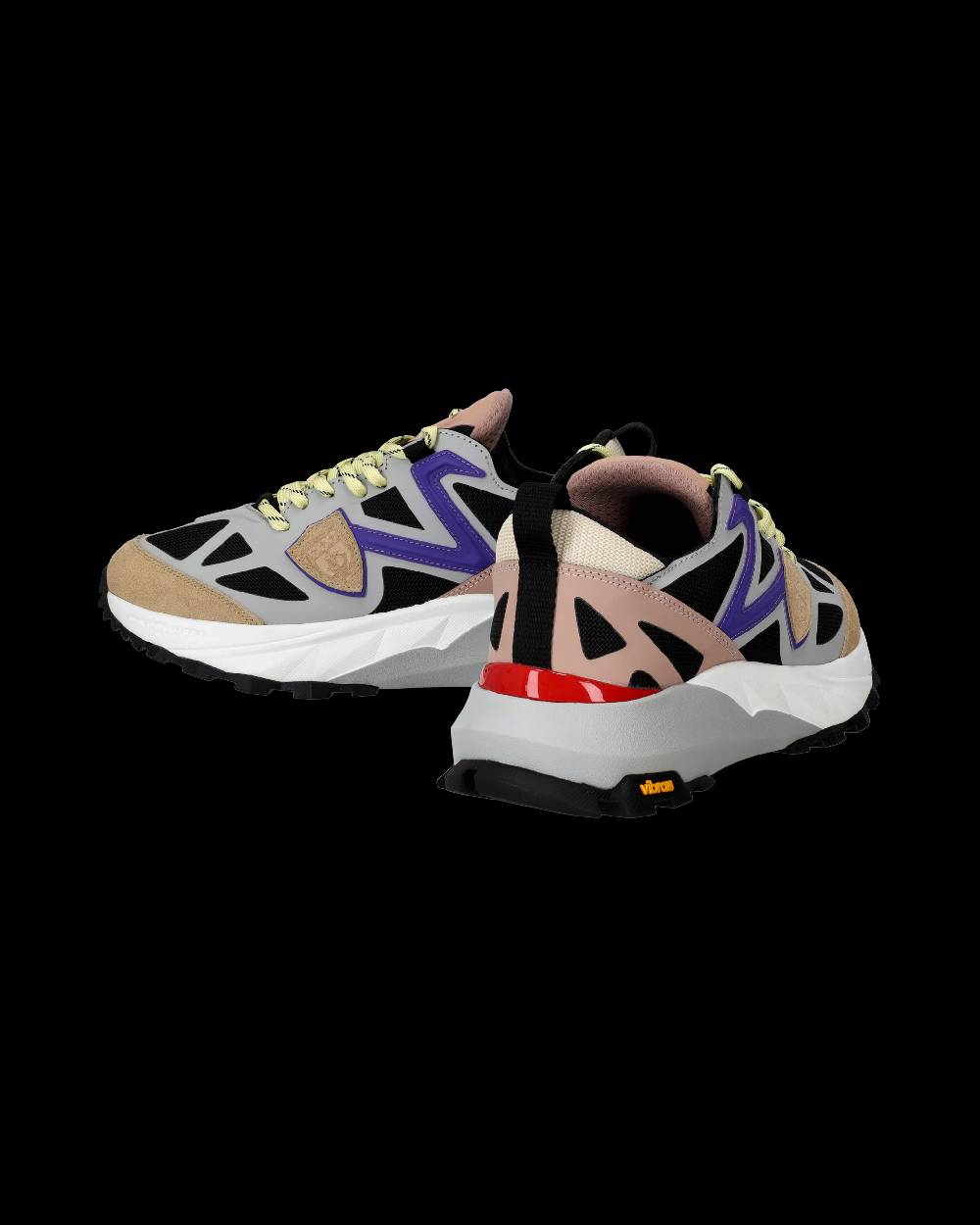 Philippe Model Sneaker basse Rocx donna - grigio, nero e violetto Offerte