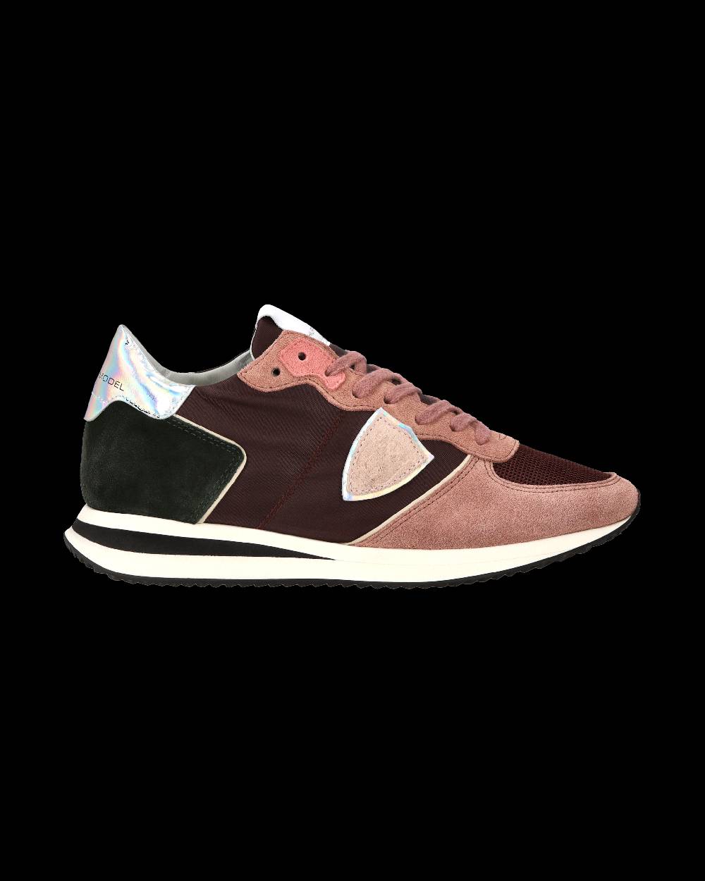 Philippe Model Sneaker casual Trpx da donna in nylon e pelle - Bordeaux e rosa Hotsell