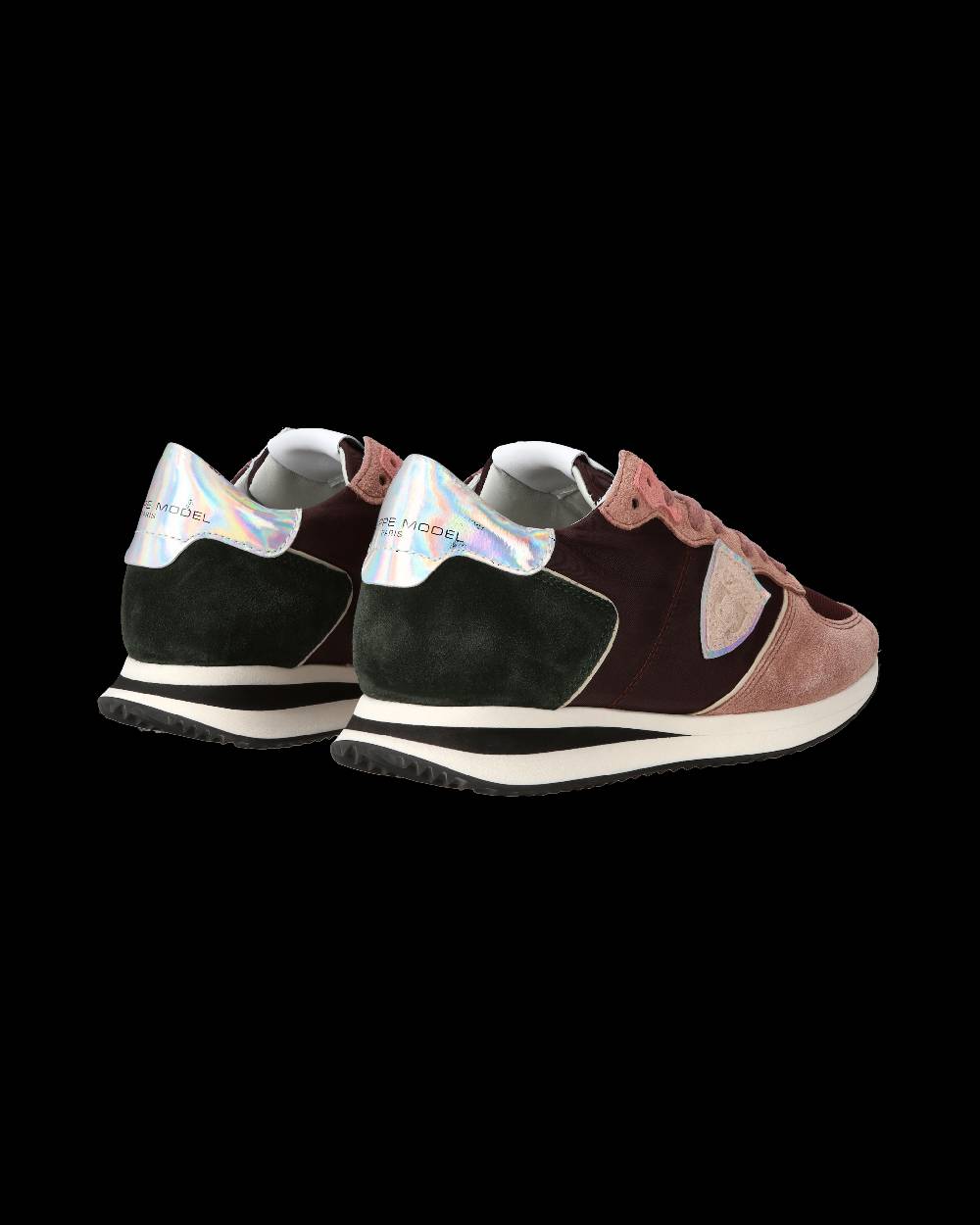 Philippe Model Sneaker casual Trpx da donna in nylon e pelle - Bordeaux e rosa Hotsell