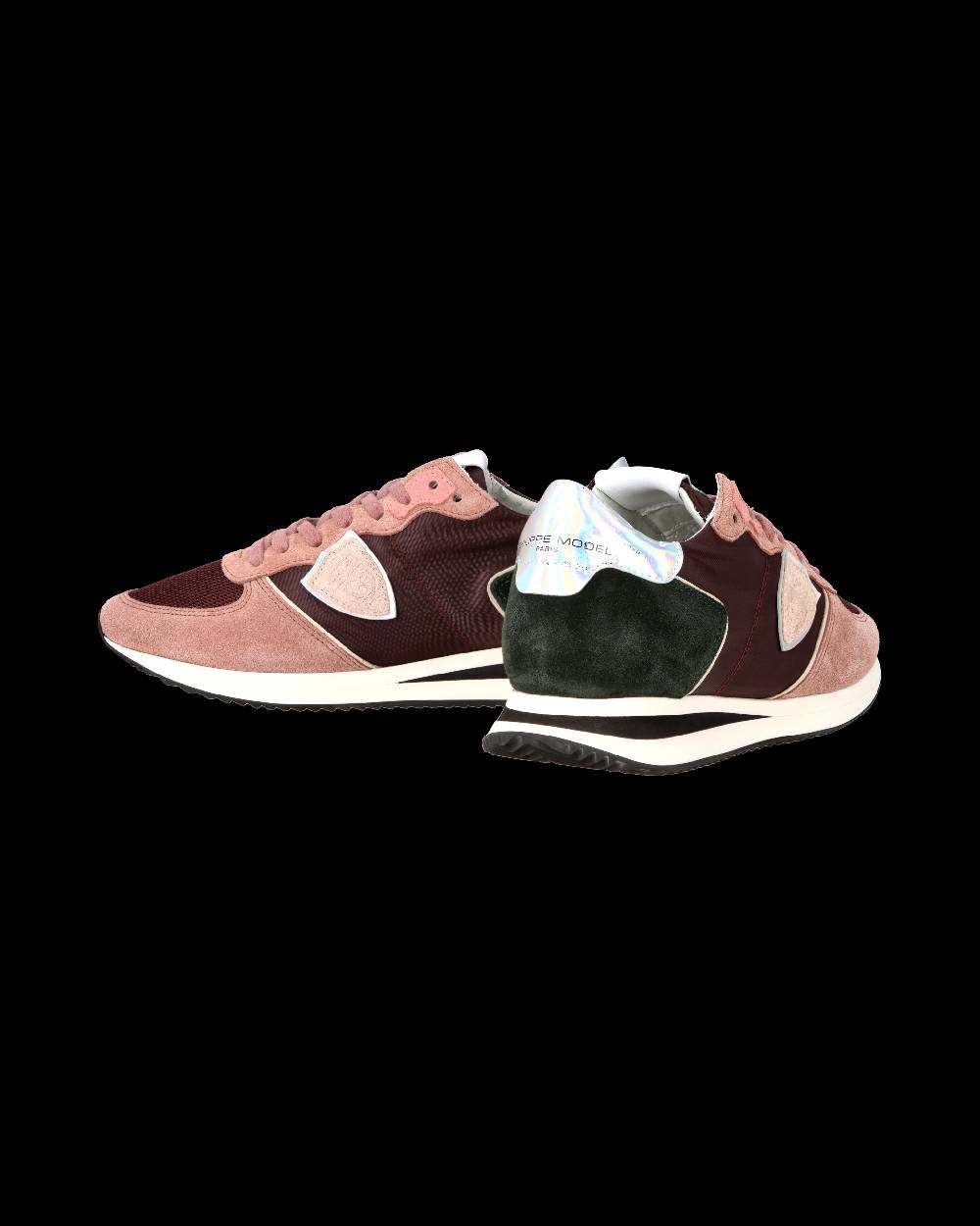 Philippe Model Sneaker casual Trpx da donna in nylon e pelle - Bordeaux e rosa Hotsell