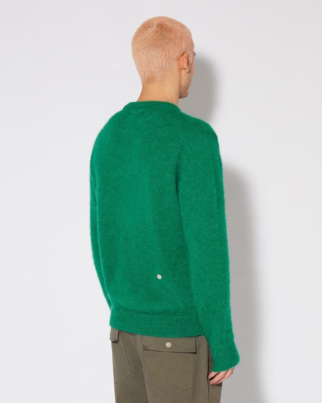Philippe Model Felpa Rafael da Uomo Verde in Lana Mohair Saldi Di Fabbrica