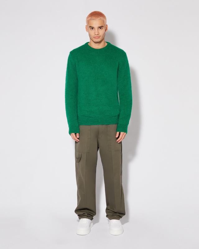 Philippe Model Felpa Rafael da Uomo Verde in Lana Mohair Saldi Di Fabbrica