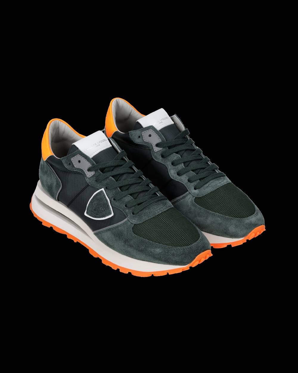 Philippe Model Sneaker basse Tropez Haute uomo - verde e arancione Negozio online di fabbrica