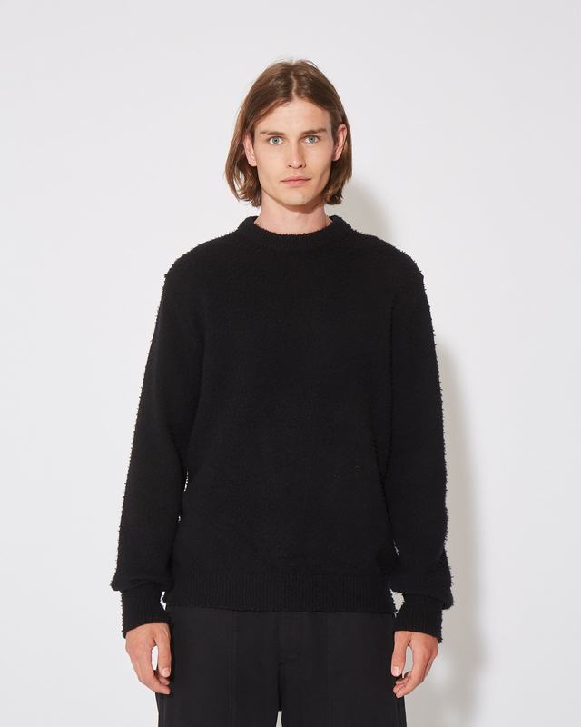 Philippe Model Felpa Rafael da Uomo Nera in Lana Fornitura limitata