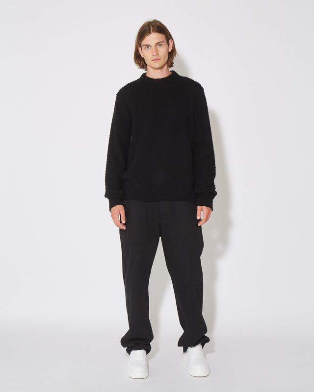 Philippe Model Felpa Rafael da Uomo Nera in Lana Fornitura limitata