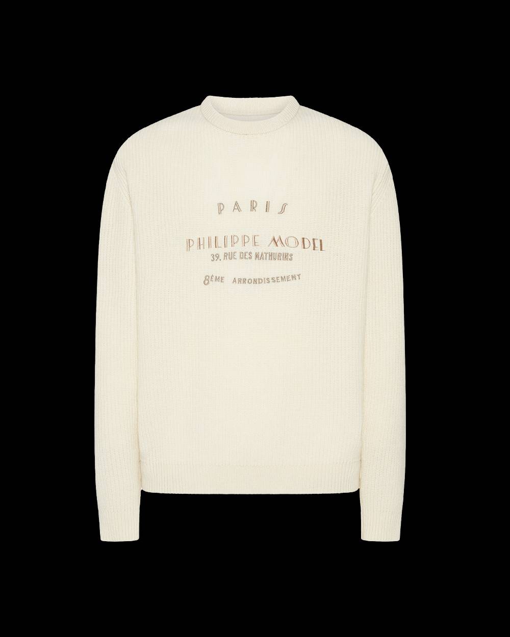 Philippe Model Felpa Rafael da Uomo Bianca in Jersey Shopping online