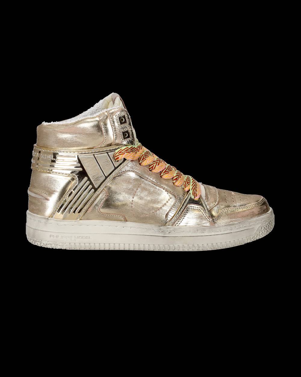 Philippe Model Sneakers Alte La Grande da Uomo Platinium in Pelle Metal Cyber Monday