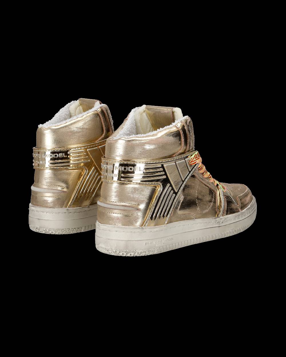 Philippe Model Sneakers Alte La Grande da Uomo Platinium in Pelle Metal Cyber Monday