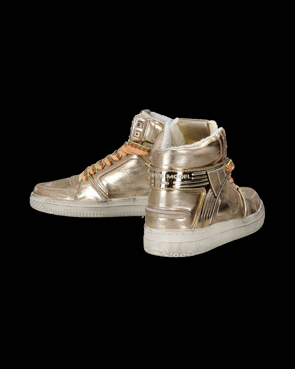 Philippe Model Sneakers Alte La Grande da Uomo Platinium in Pelle Metal Cyber Monday