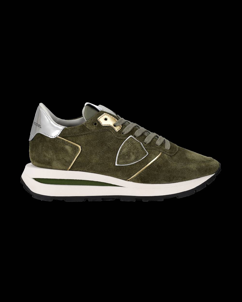 Philippe Model Sneaker basse Tropez Haute donna - verde Vendita calda