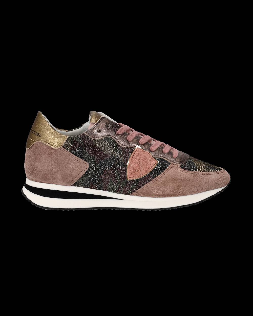 Philippe Model Sneaker basse Tropez donna - camouflage, rosa e bronzo Online Outlet