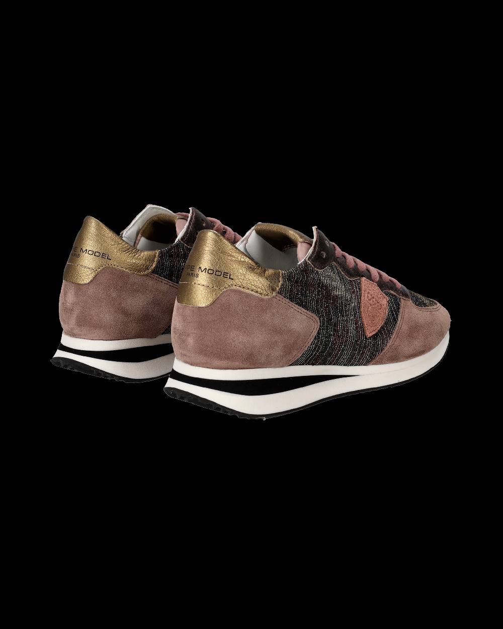 Philippe Model Sneaker basse Tropez donna - camouflage, rosa e bronzo Online Outlet
