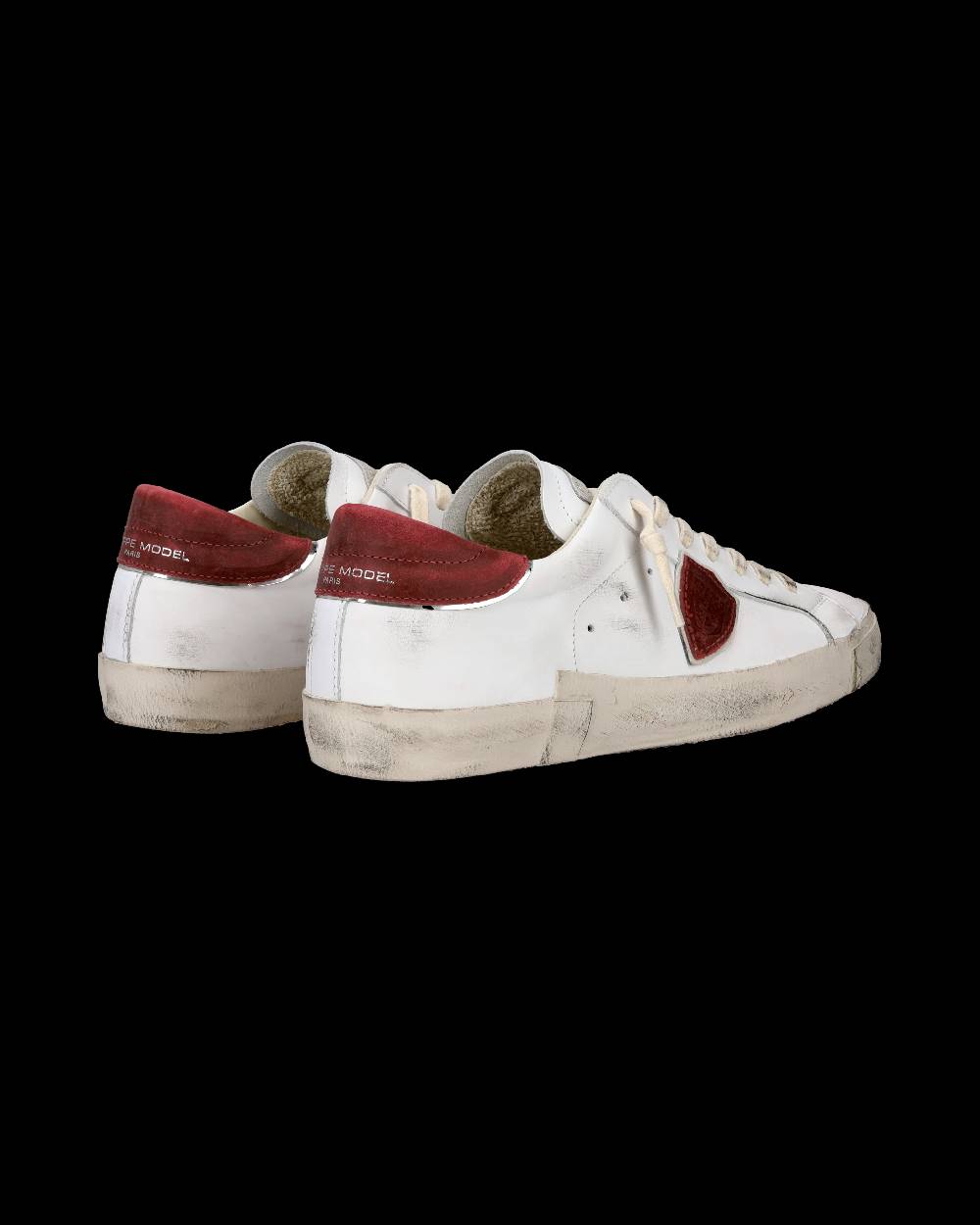 Philippe Model Sneaker casual Prsx da uomo in pelle - Bianco e rosso Bestseller