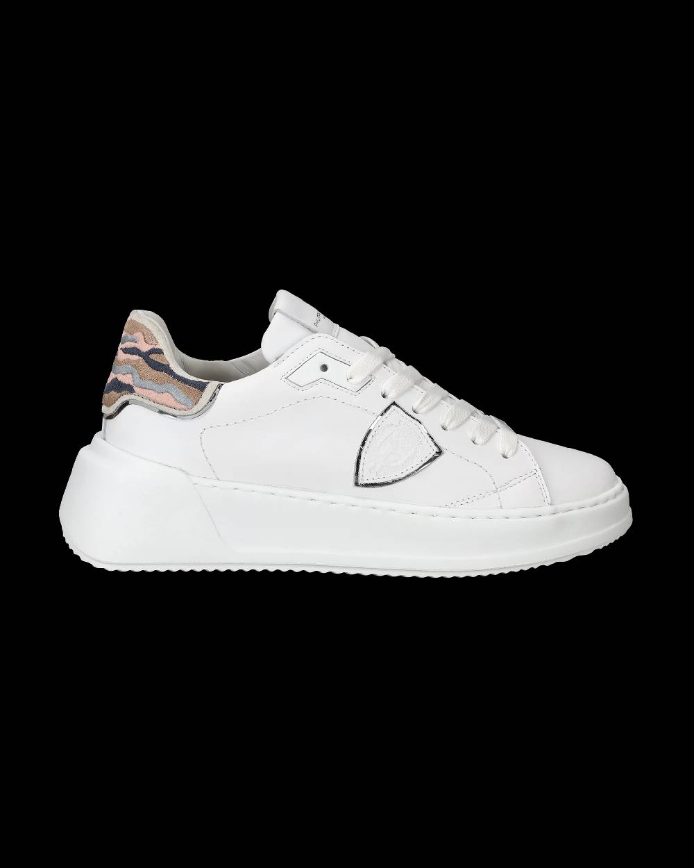 Philippe Model Sneaker basse Tres Temple donna - bianco e rosa Liquidazione