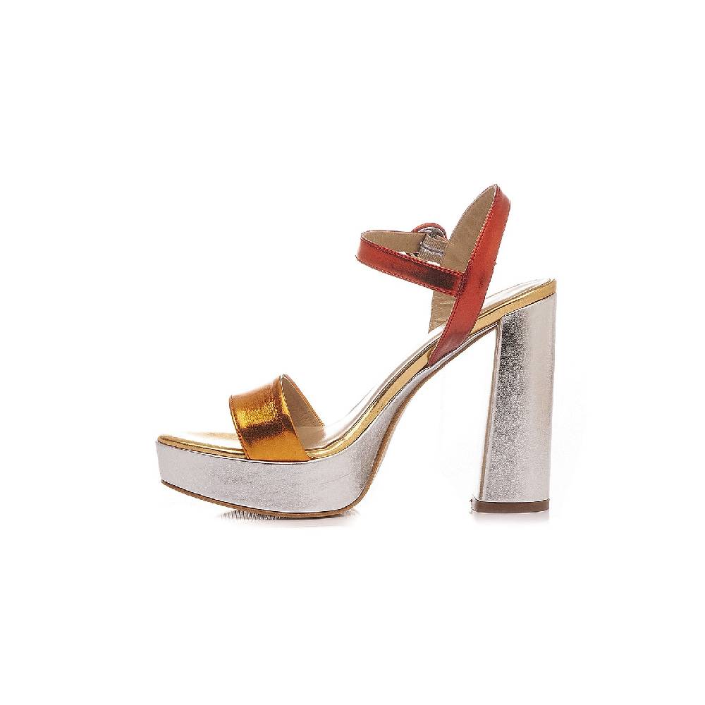 Giancarlo Paoli Sandali Donna PIP92 Laminato Arancio Sconto