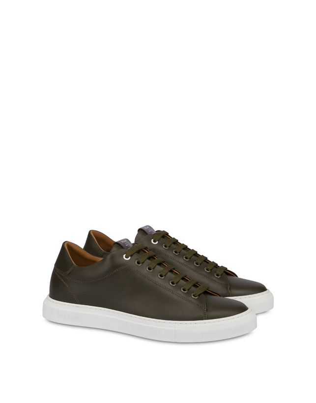 Pollini Sneakers In Vitello Tennis Club Militare Vendita