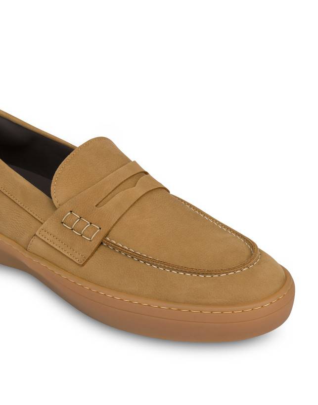 Pollini Mocassini In Nabuk Idro Hunter Cammello/cuoio Promozione