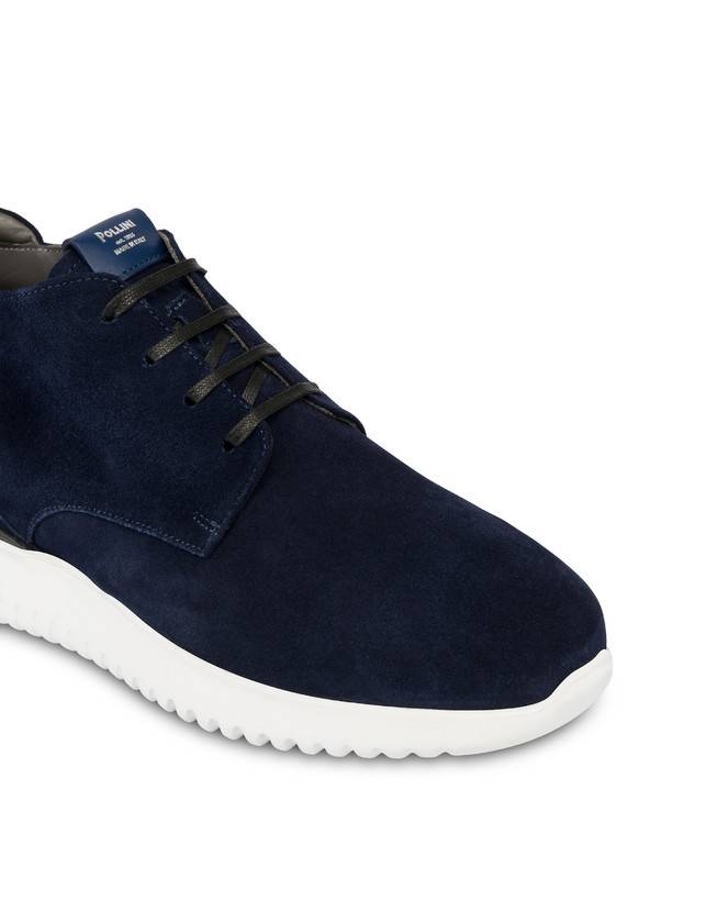 Pollini Desert Boot In Crosta Norfolk Blu Spedizione Gratuita